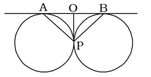 Two Circles Touch Each Other Externally At P. AB Is A Direct