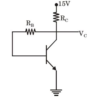 In the given circuit the silicon transistor has β